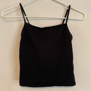 Garage Basic Black Tank Top